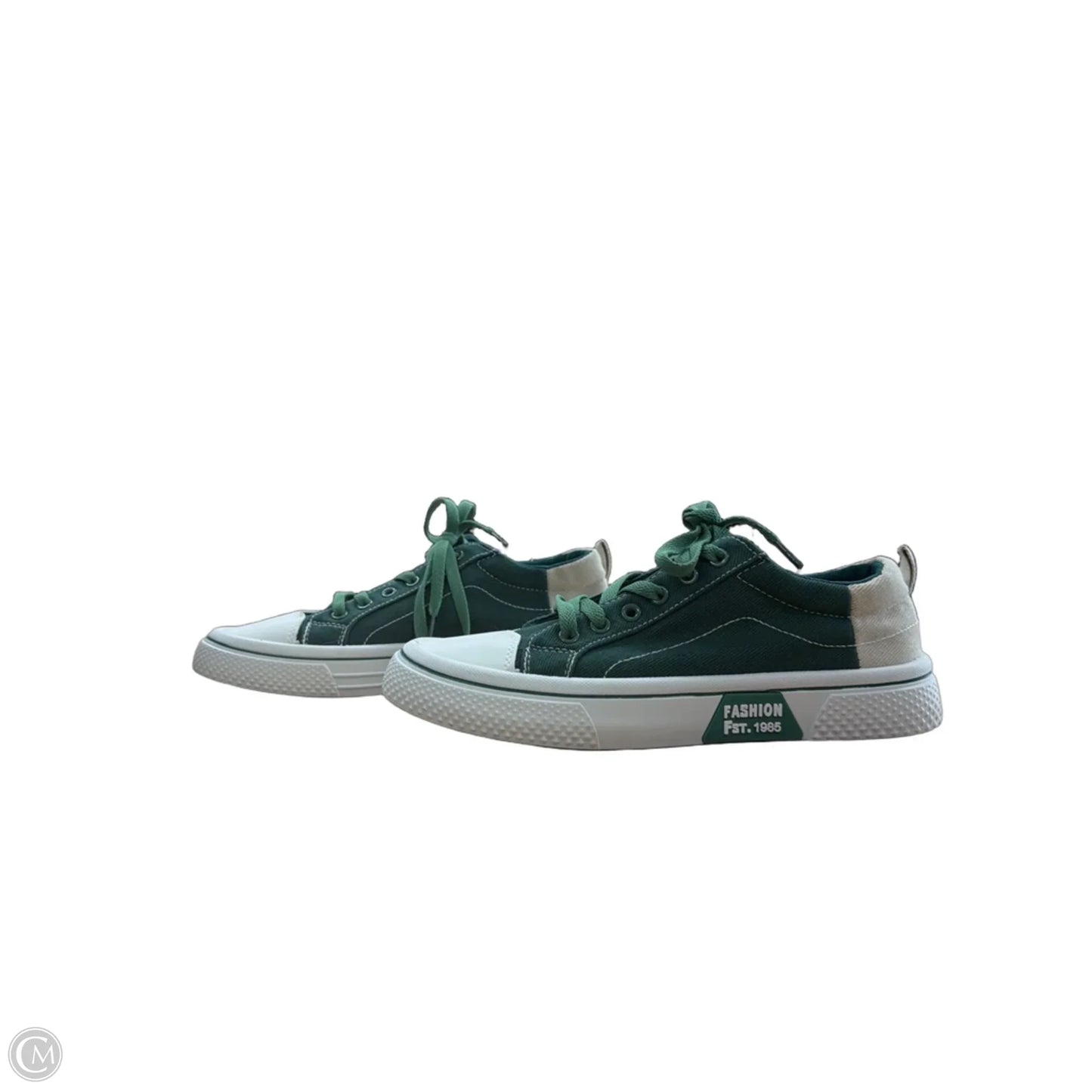 Shoes Sneakers By Clothes Mentor In Green & White, Size: 10
