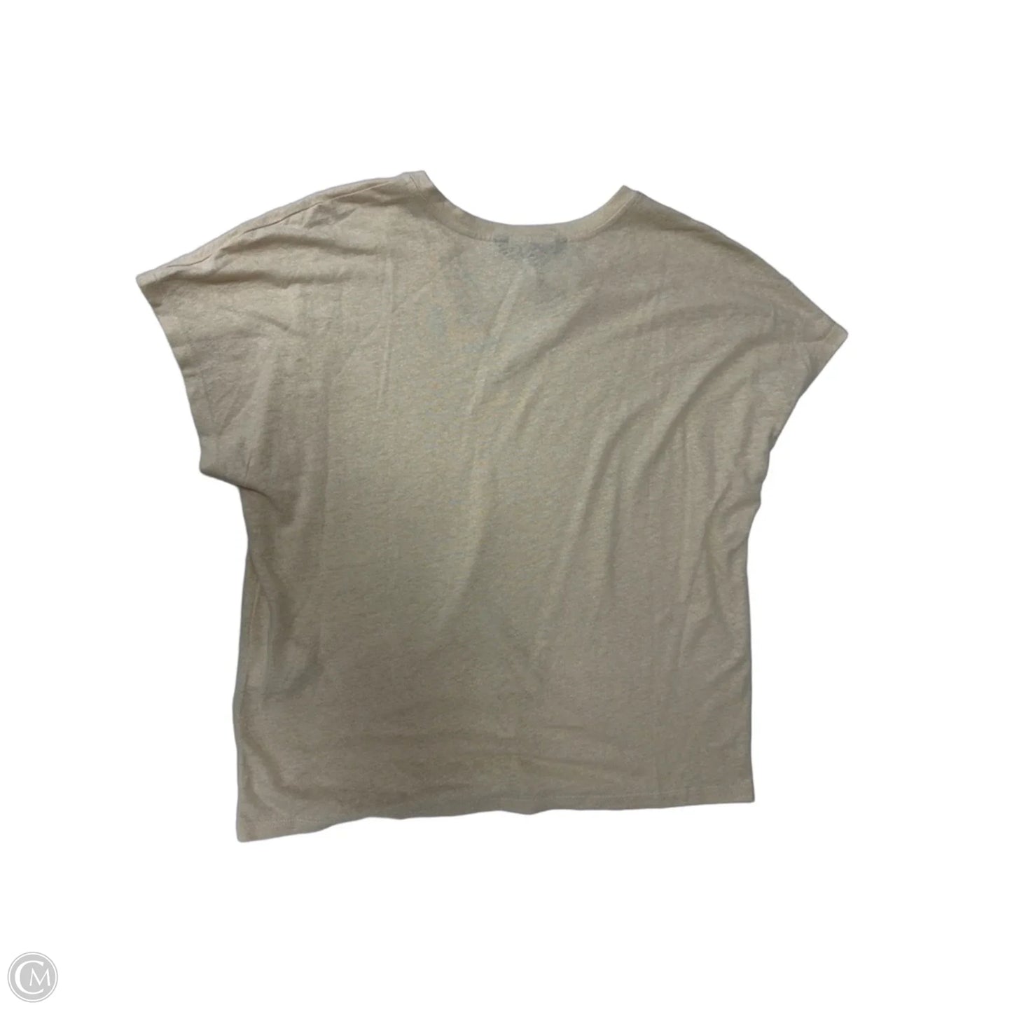 Top Short Sleeve By Charlie B In Cream, Size: M