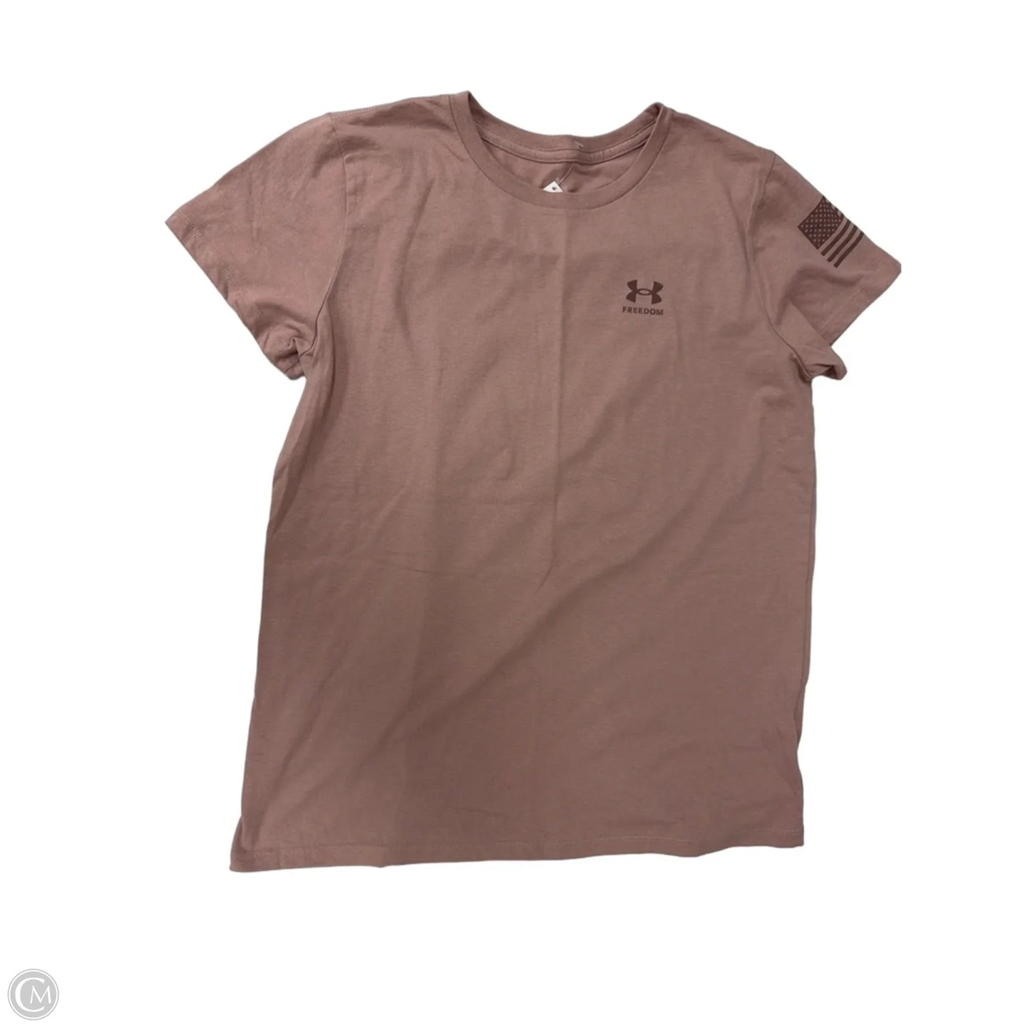 Top Short Sleeve By Under Armour In Pink, Size: Lp