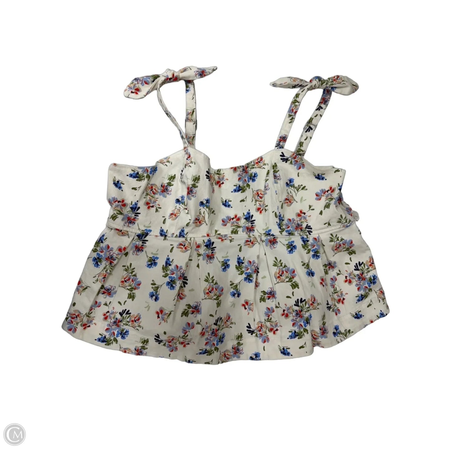 Tank Top By Free Assembly In Floral Print, Size: 1x
