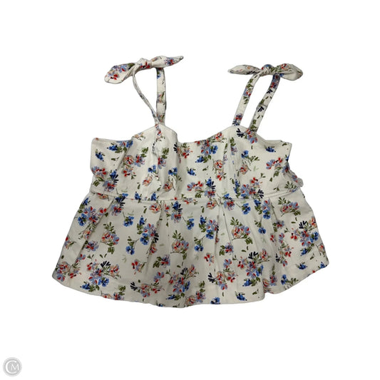Tank Top By Free Assembly In Floral Print, Size: 1x