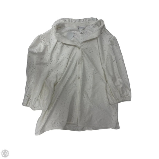 Top Short Sleeve By Market & Spruce In White, Size: M