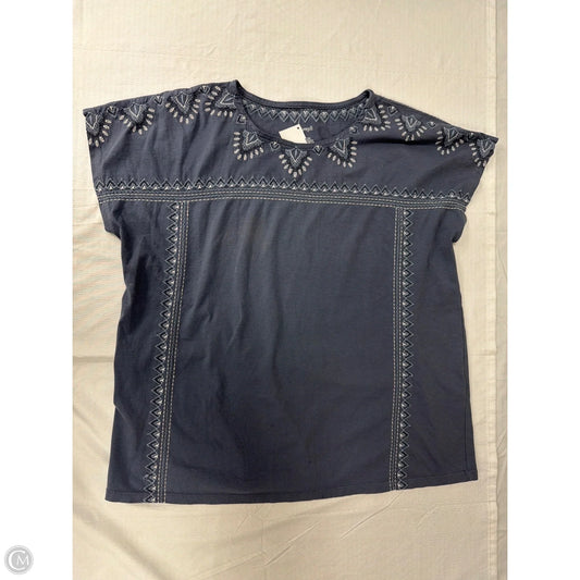 Top Short Sleeve By Pure Jill In Blue, Size: M
