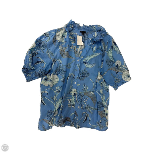 Top Short Sleeve By Talbots In Blue, Size: M