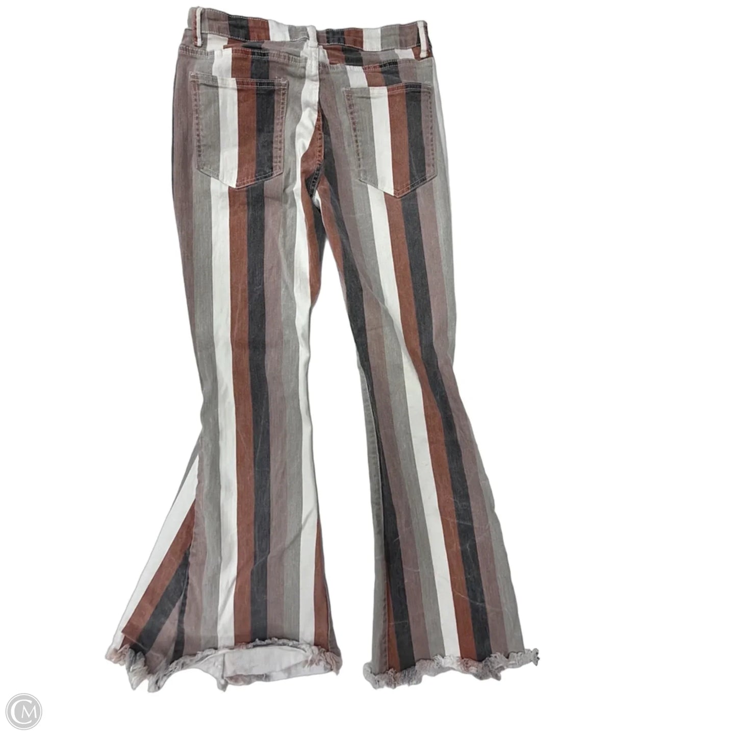 Jeans Flared By Altard State In Striped Pattern, Size: 8