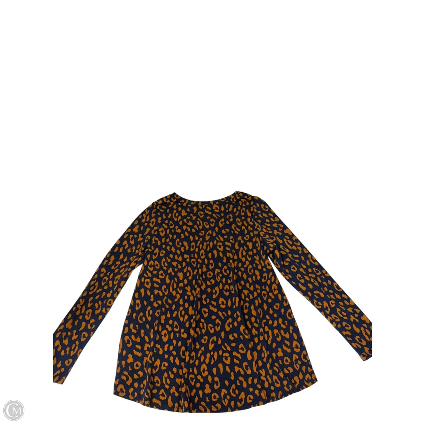 Top Long Sleeve By Betseys Boutique Shop In Blue & Brown, Size: S