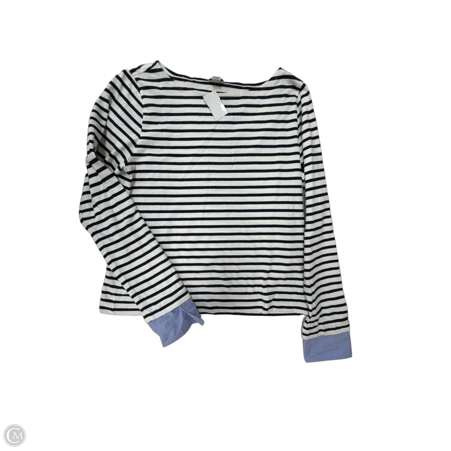 Top Long Sleeve By J. Crew In Striped Pattern, Size: L