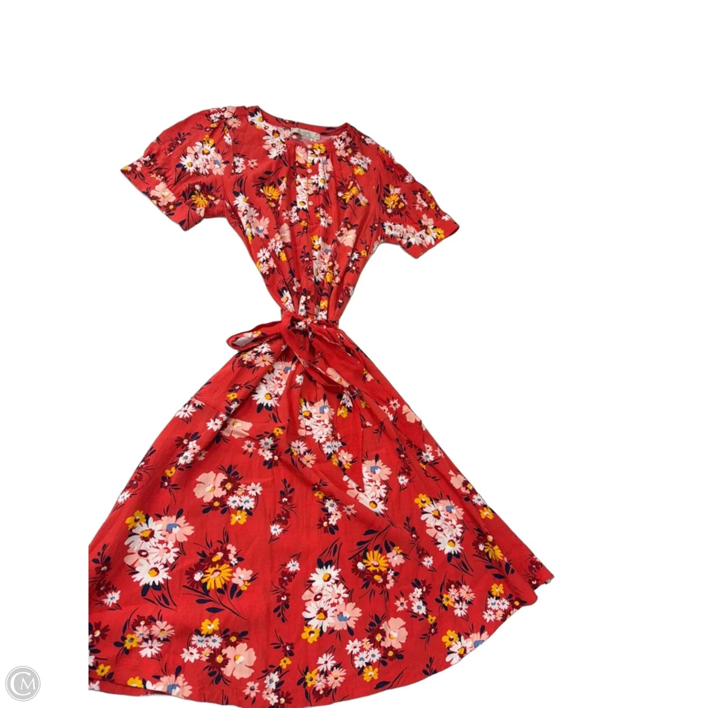Dress Casual Midi By Loft In Floral Print, Size: Lp
