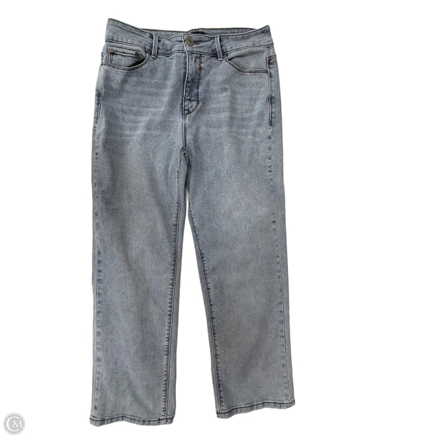 Jeans Straight By Curve Appeal In Blue Denim, Size: 8