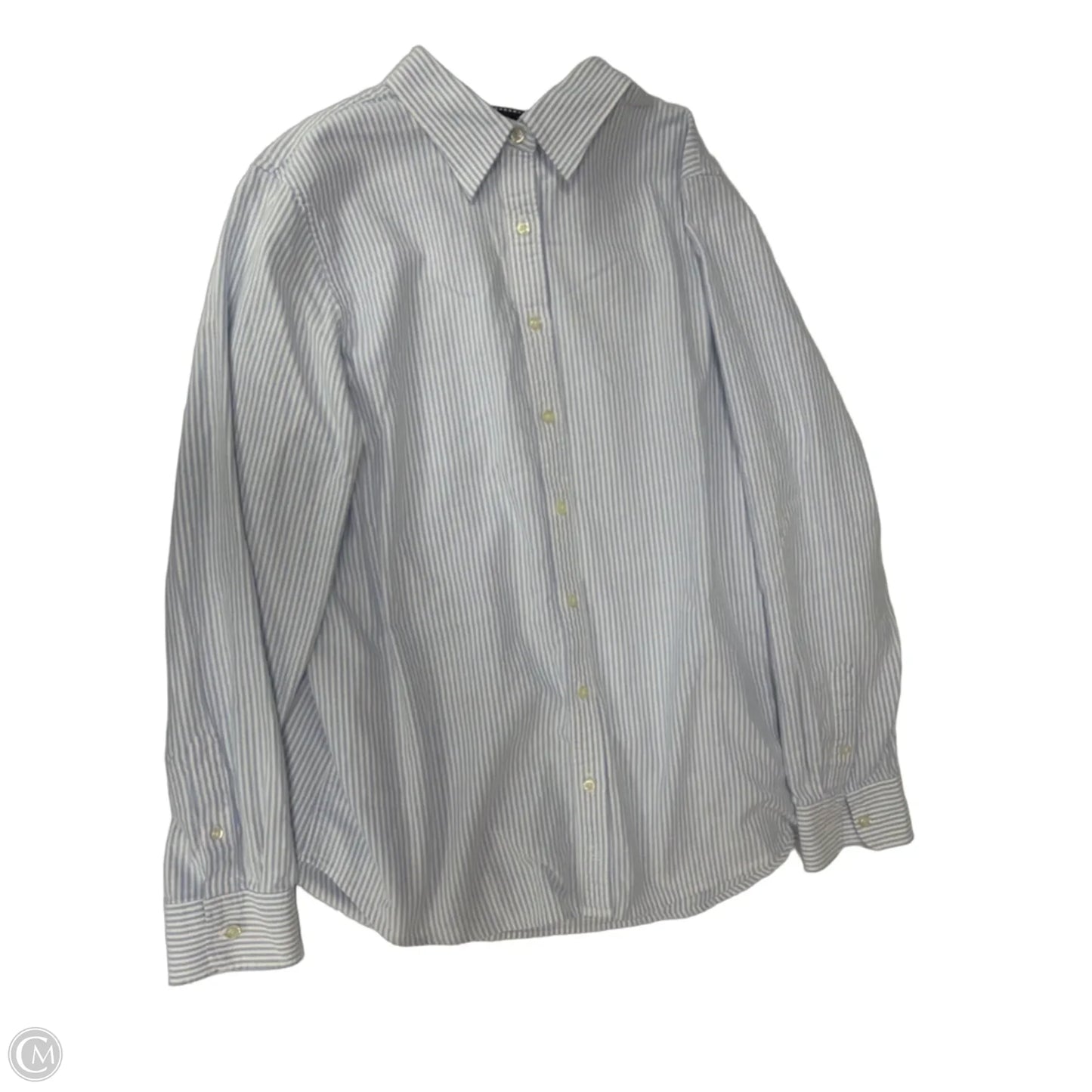 Top Long Sleeve By Lands End In Striped Pattern, Size: L