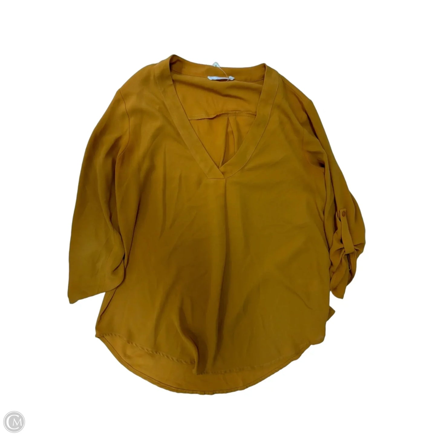 Top Short Sleeve By Lush In Yellow, Size: Xs