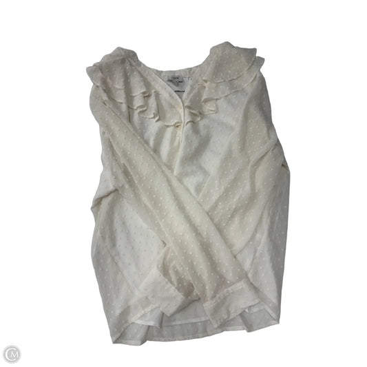 Top Long Sleeve By J. Crew In Cream, Size: Xl