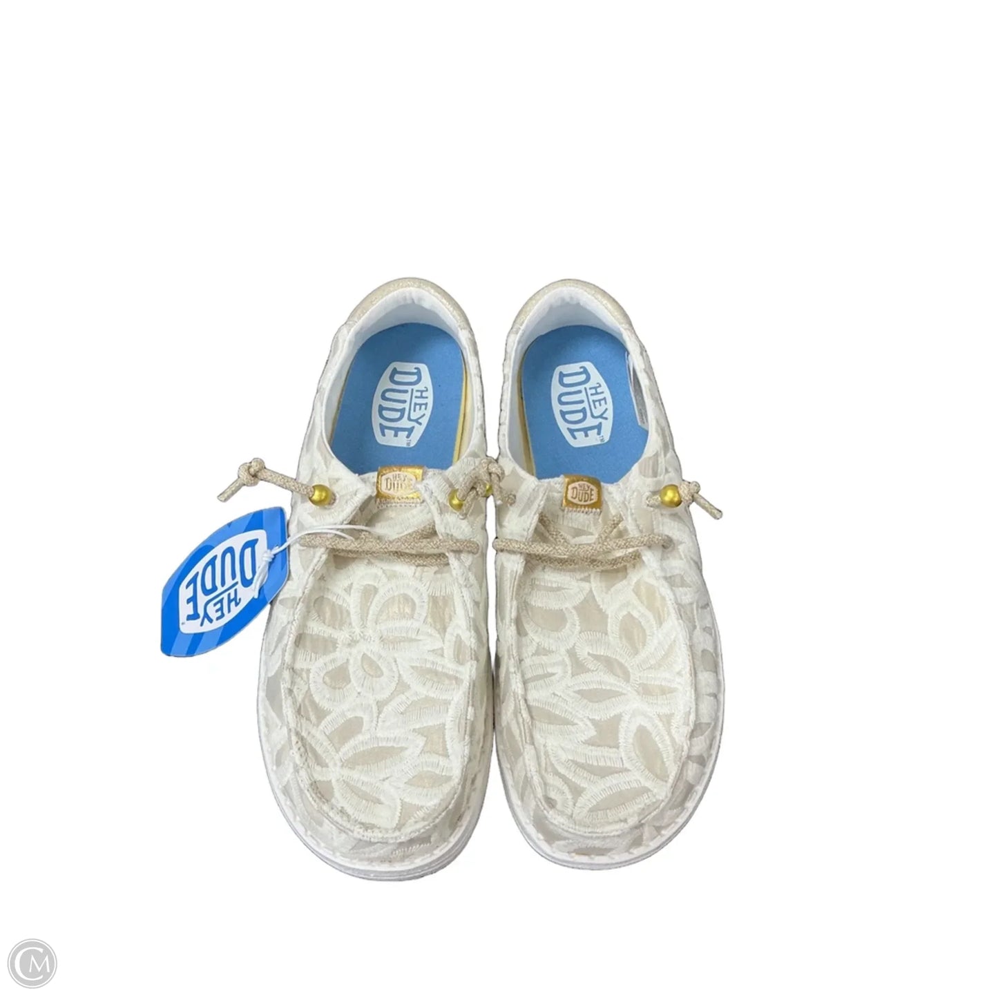 Shoes Flats By Hey Dude In Cream, Size: 9