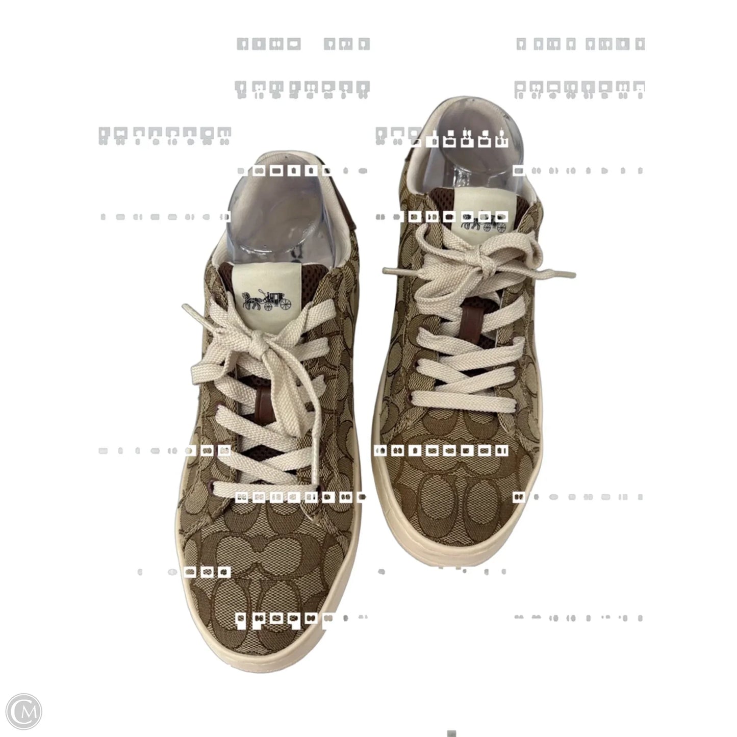 Shoes Designer By Coach In Brown & Cream, Size: 9.5