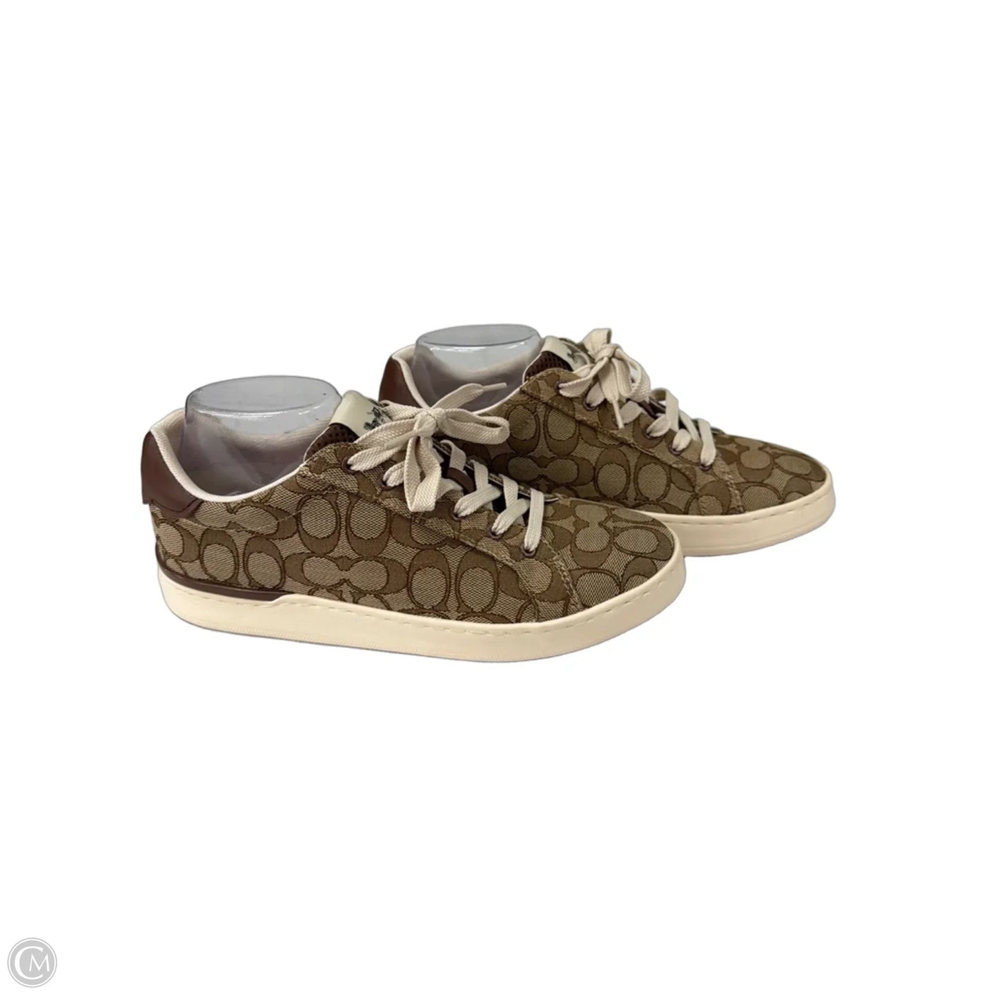 Shoes Designer By Coach In Brown & Cream, Size: 9.5