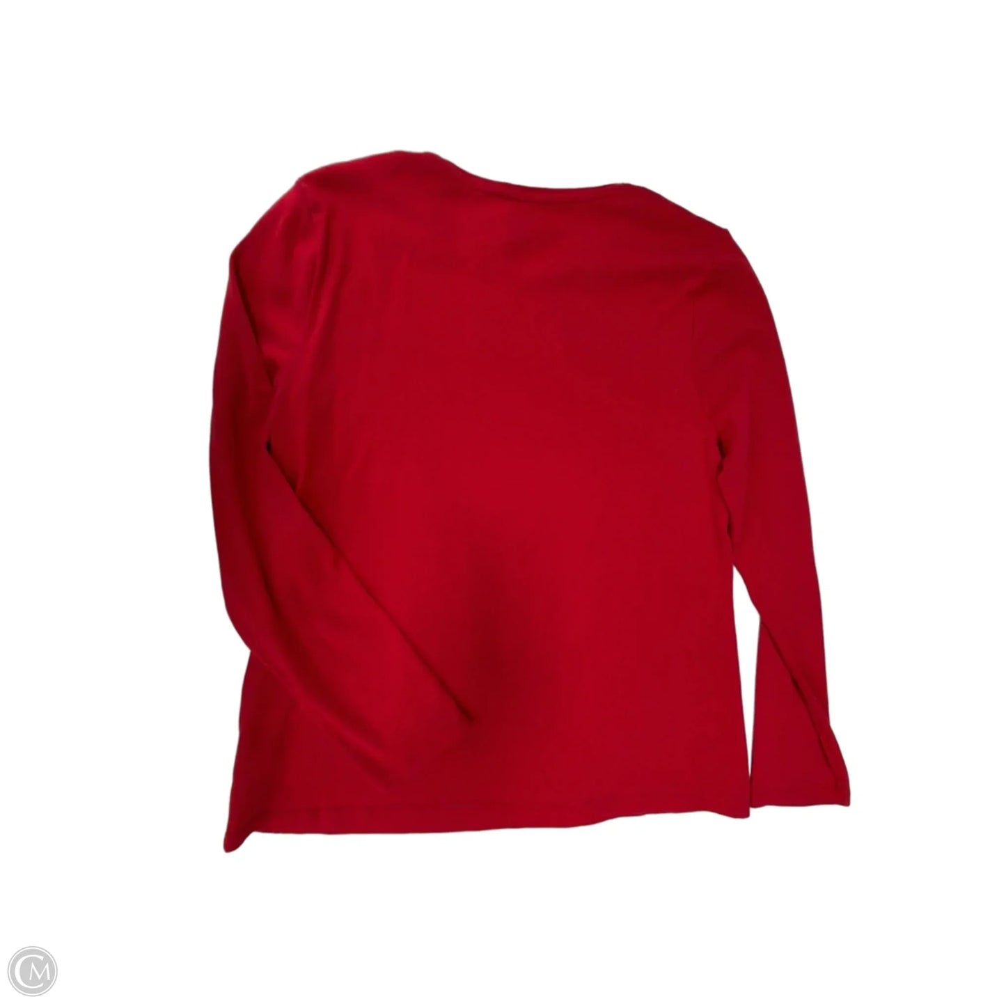 Top Long Sleeve By Talbots In Red, Size: Xl