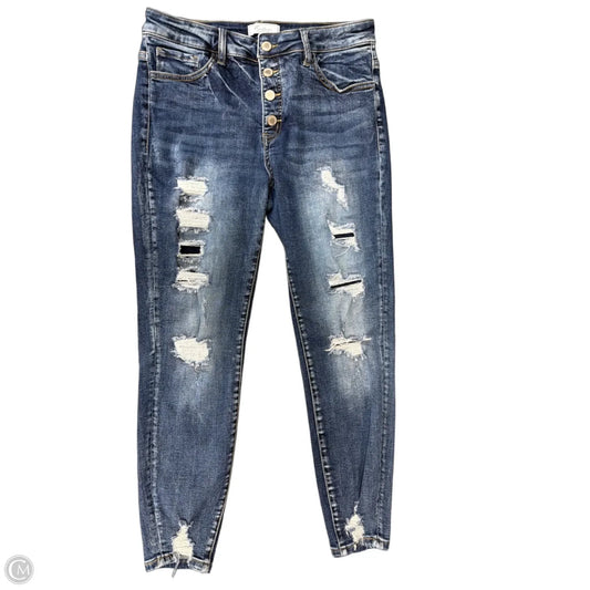 Jeans Skinny By Kancan In Blue Denim, Size: 6