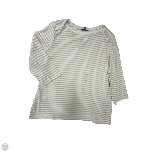 Top 3/4 Sleeve By Style And Company In Striped Pattern, Size: 2x