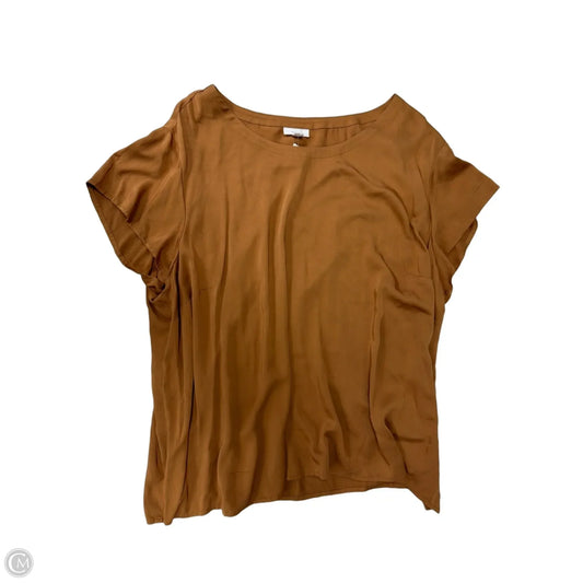 Top Long Sleeve By Pure Jill In Brown, Size: 3x