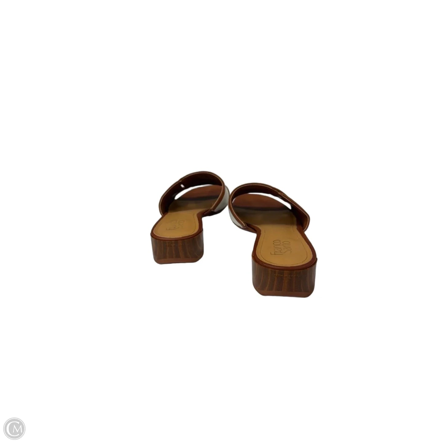 Sandals Flats By Franco Sarto In Brown & Cream, Size: 10
