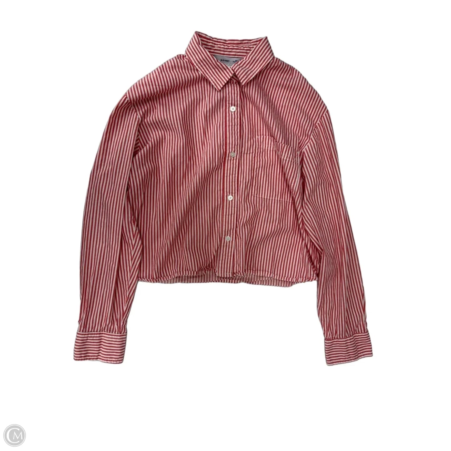 Top Long Sleeve By Old Navy In Striped Pattern, Size: M