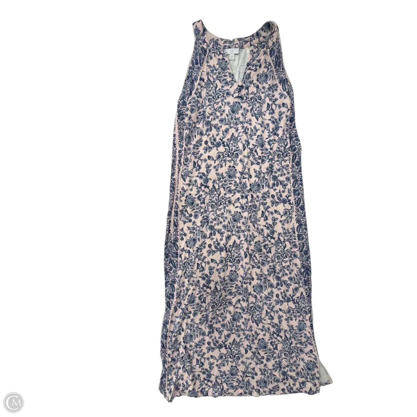 Dress Casual Maxi By J. Jill In Blue & Pink, Size: S