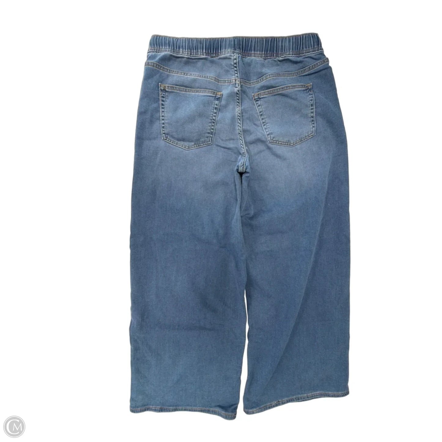 Jeans Wide Leg By Gap In Blue Denim, Size: 8