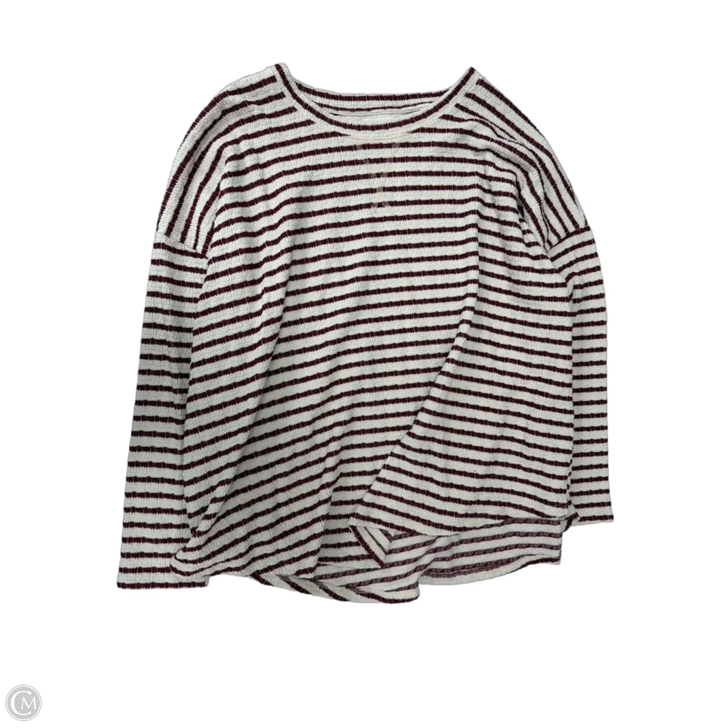 Top Long Sleeve By Maurices In Striped Pattern, Size: 2x