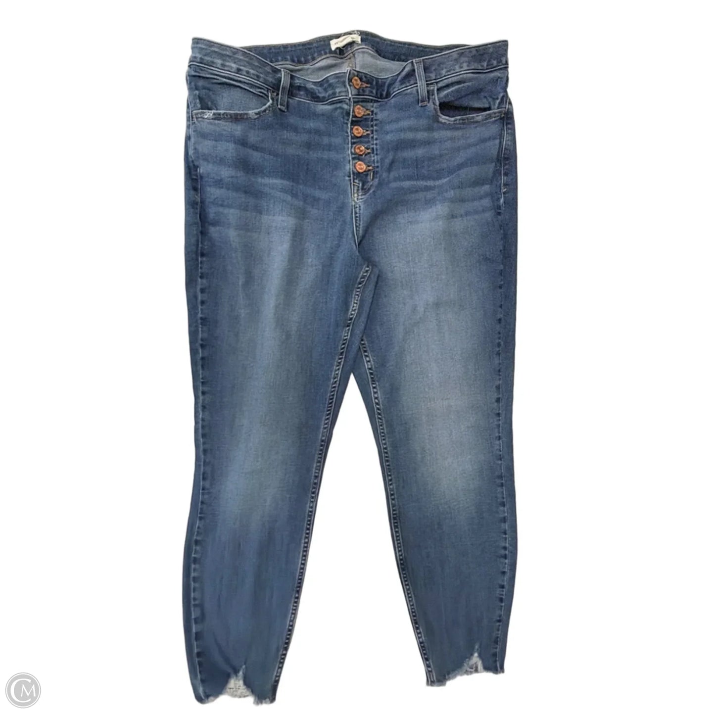 Jeans Skinny By Maurices In Blue Denim, Size: 20