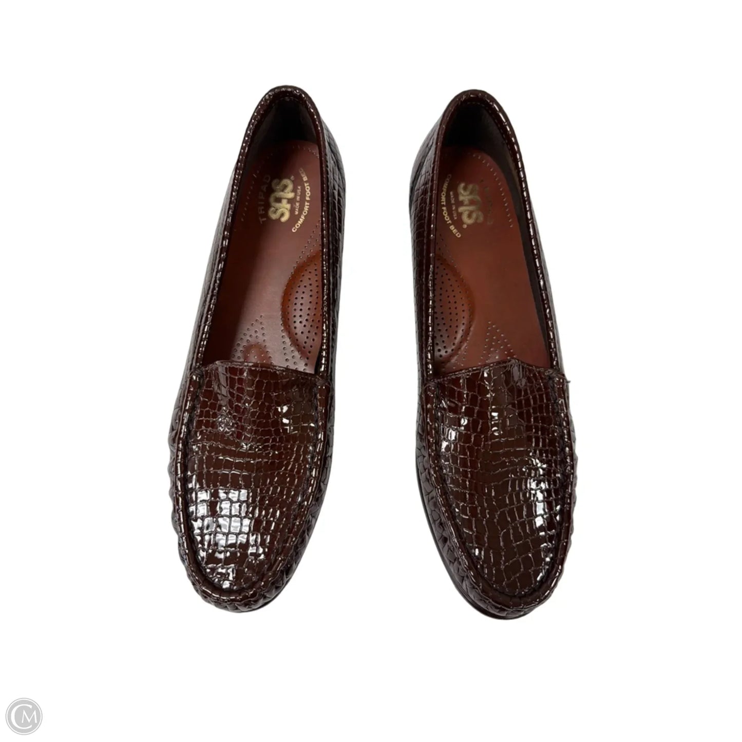 Shoes Flats By Sas In Brown, Size: 10