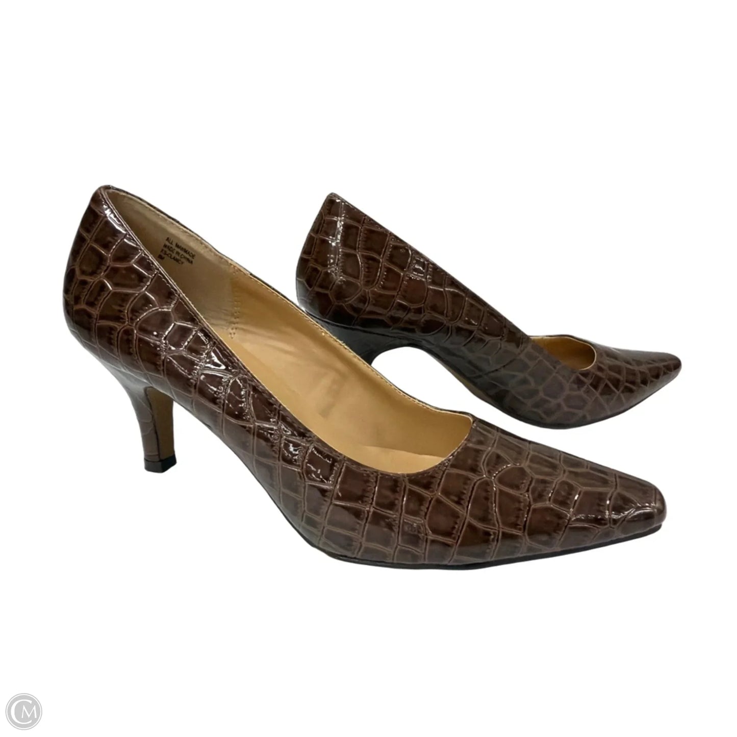 Shoes Heels Kitten By Karen Scott In Brown, Size: 8