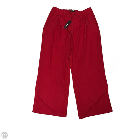 Pants Wide Leg By Fashion Nova In Red, Size: 14