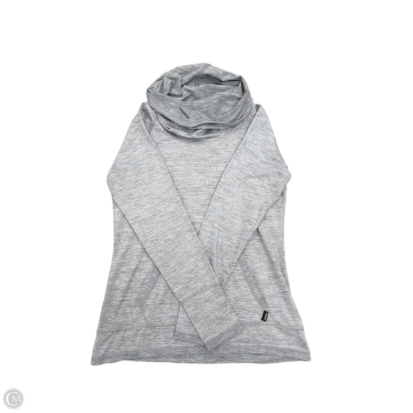 Athletic Sweatshirt Collar By Rbx In Grey, Size: M