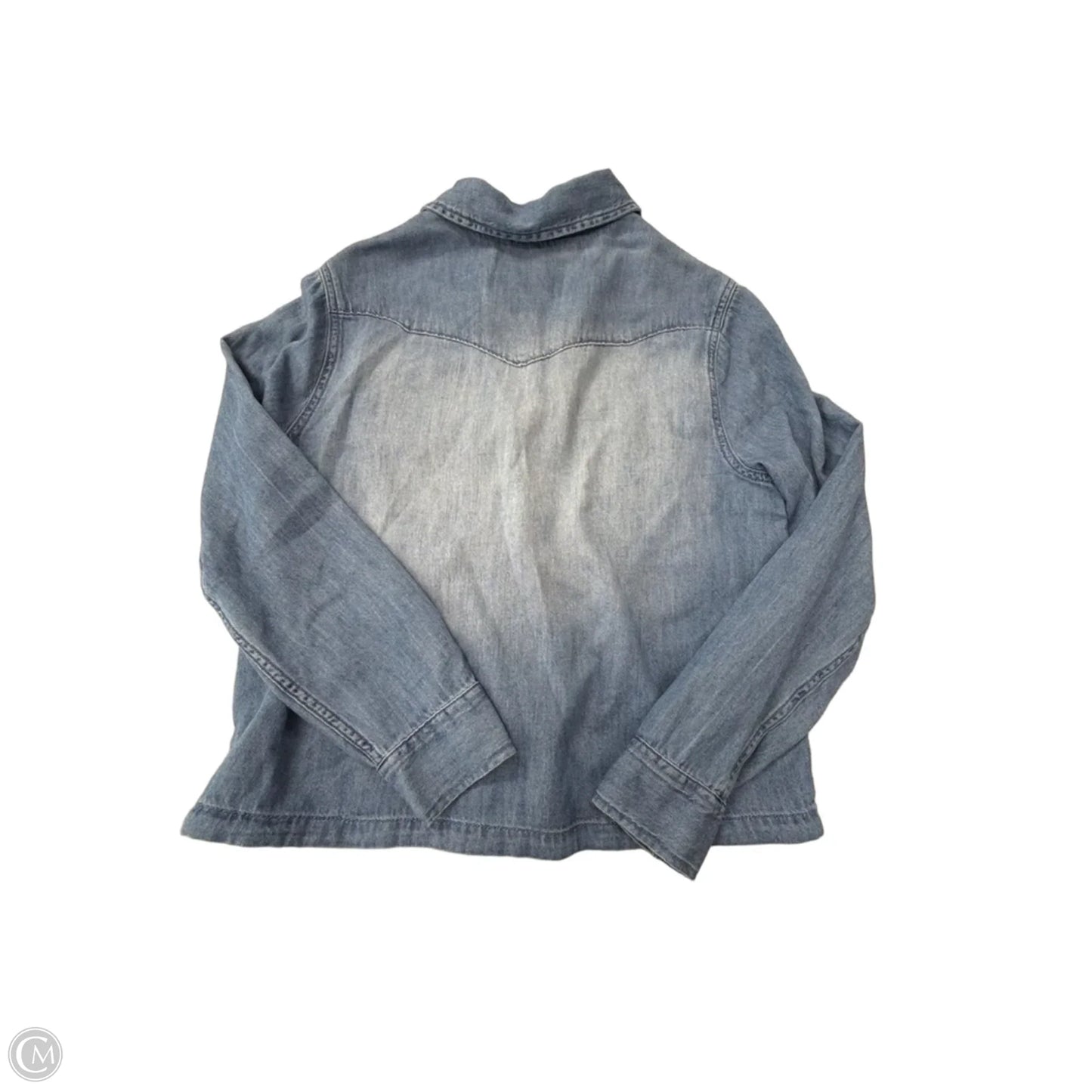 Top Long Sleeve By Lola River In Blue Denim, Size: S