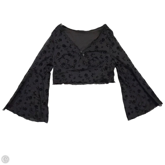Top Long Sleeve By Shein In Black, Size: 3x