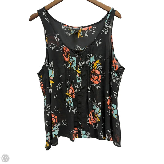 Tank Top By Torrid In Floral Print, Size: 1x