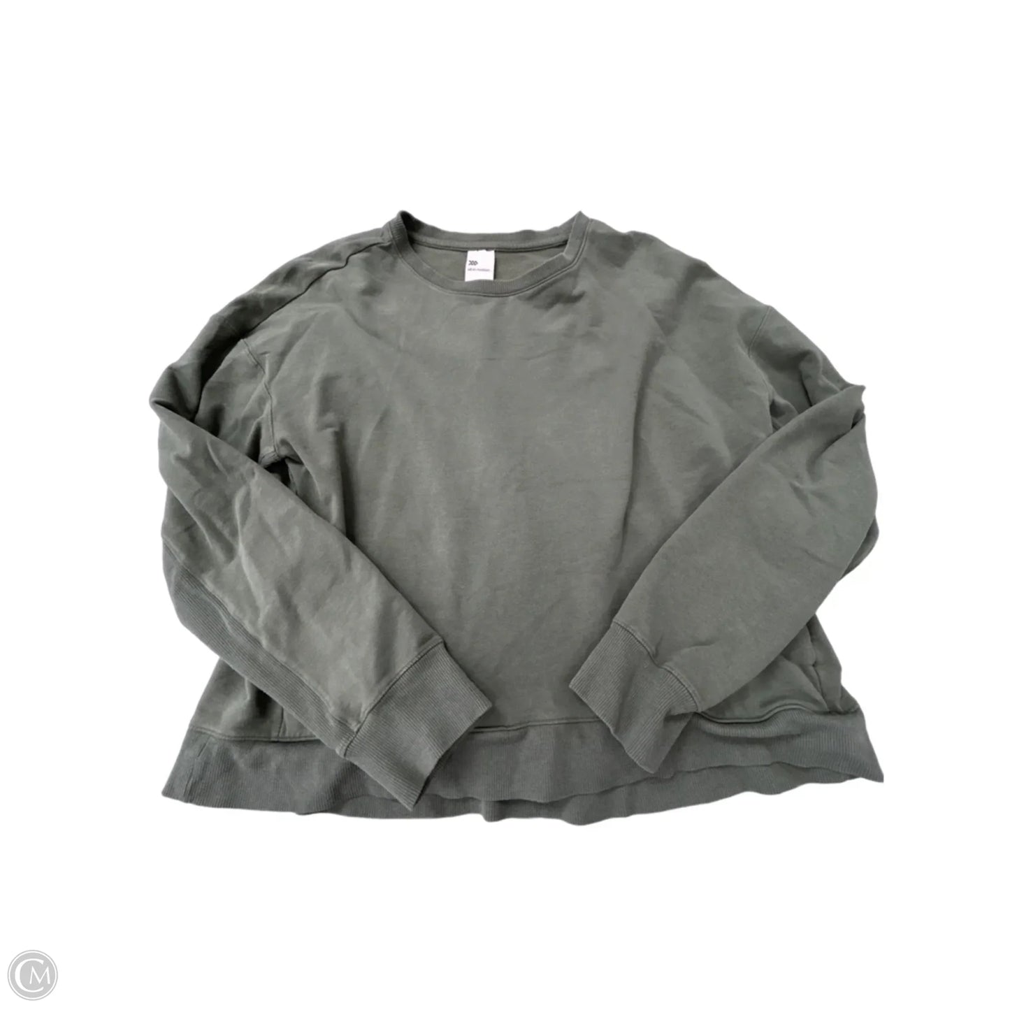 Athletic Top Long Sleeve Crewneck By All In Motion In Green, Size: L