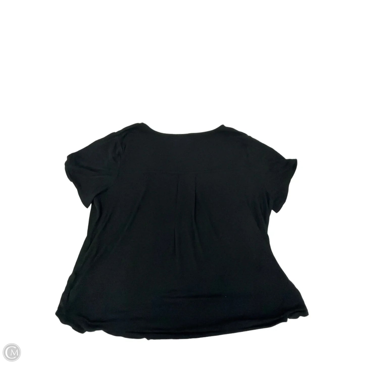 Top Short Sleeve By Philosophy In Black, Size: 2x