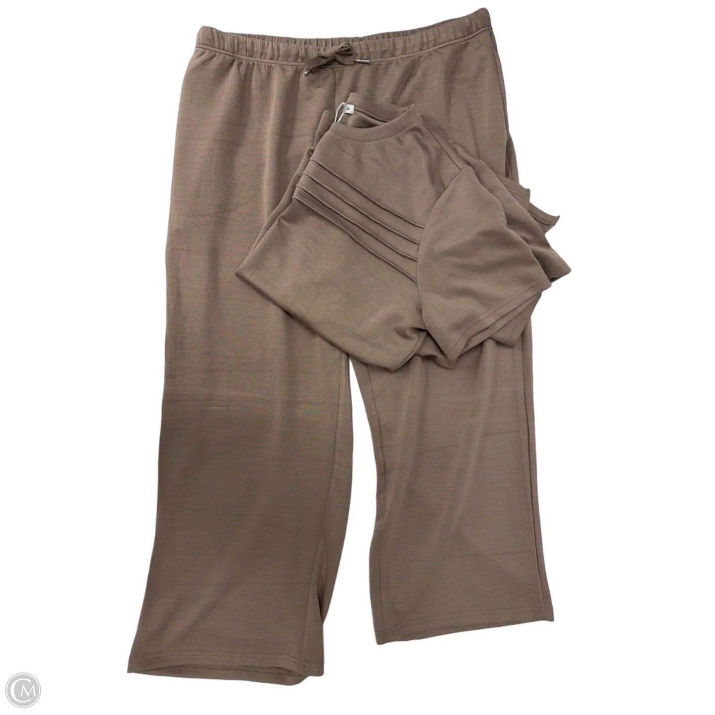 Pants Set 2pc By Clothes Mentor In Brown, Size: 3x