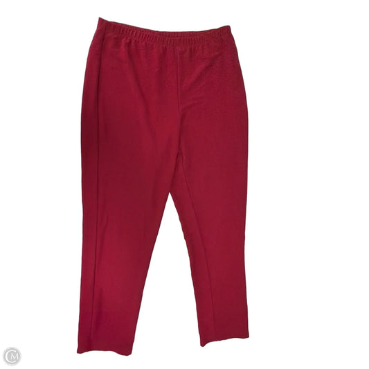 Pants Other By Susan Graver In Red, Size: 8
