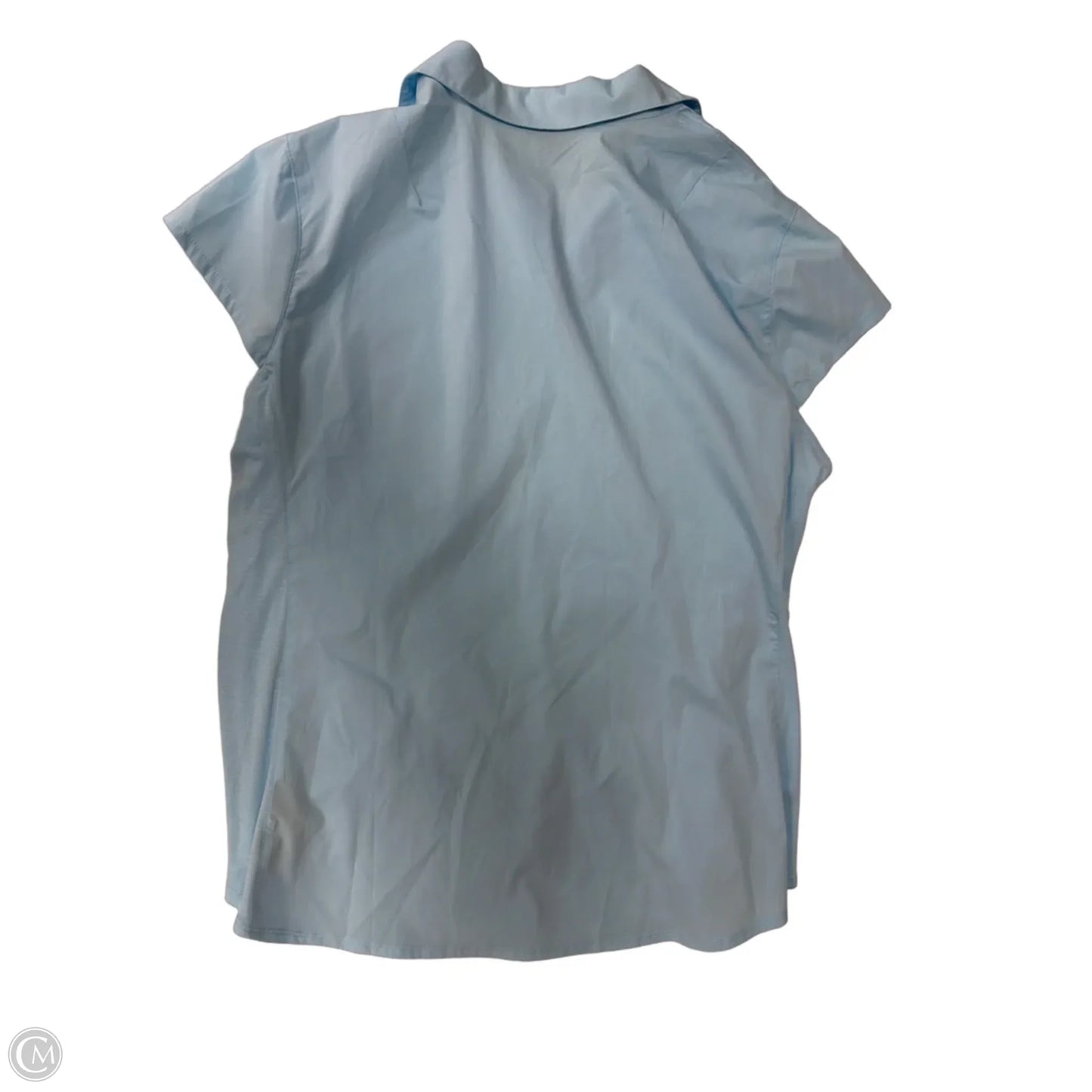 Top Short Sleeve By Zac And Rachel In Blue, Size: 3x