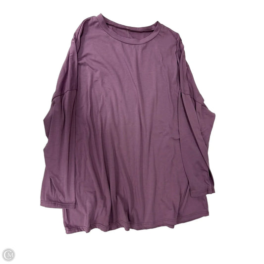 Top Long Sleeve By Clothes Mentor In Purple, Size: 4x