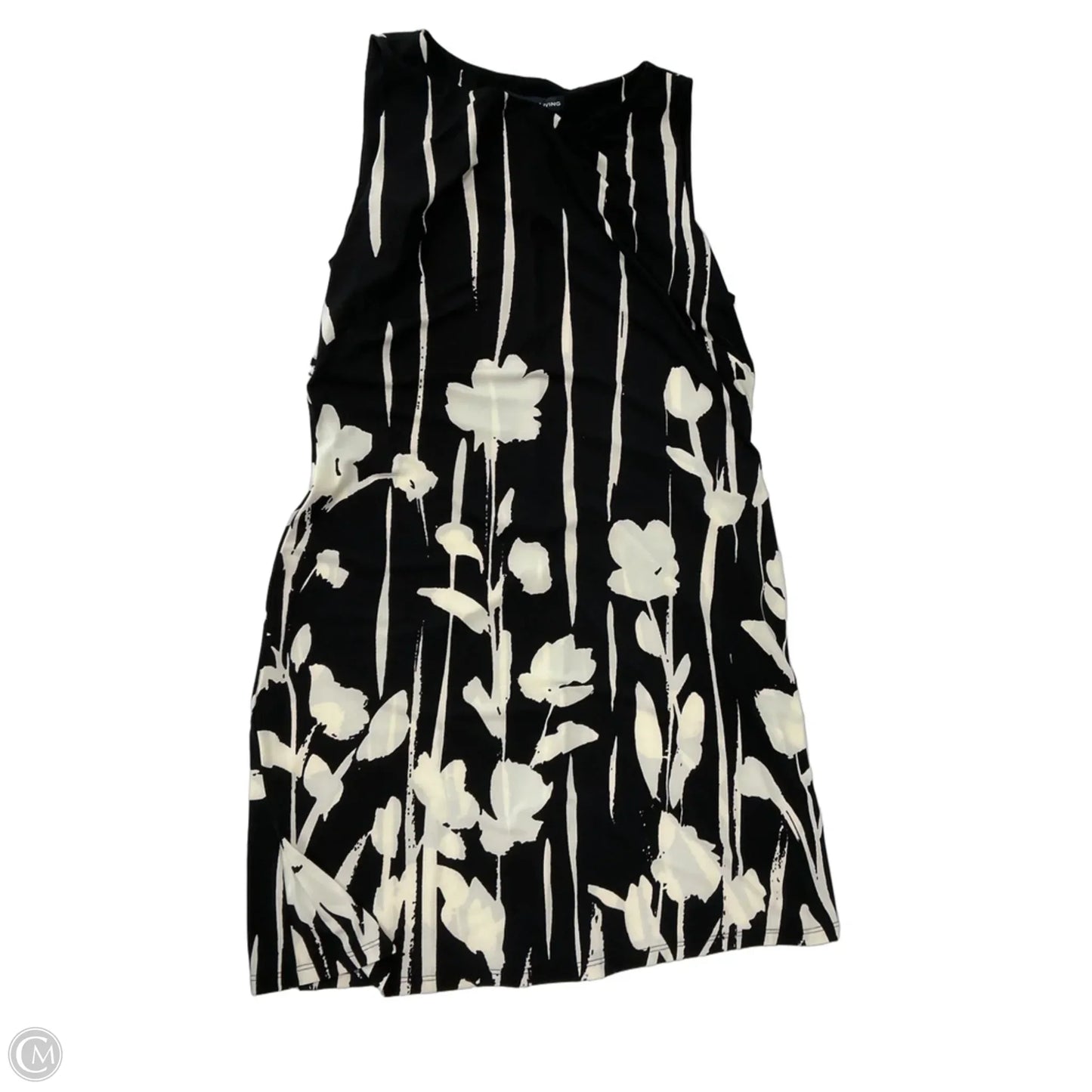 Dress Casual Short By American Living In Black & Cream, Size: L