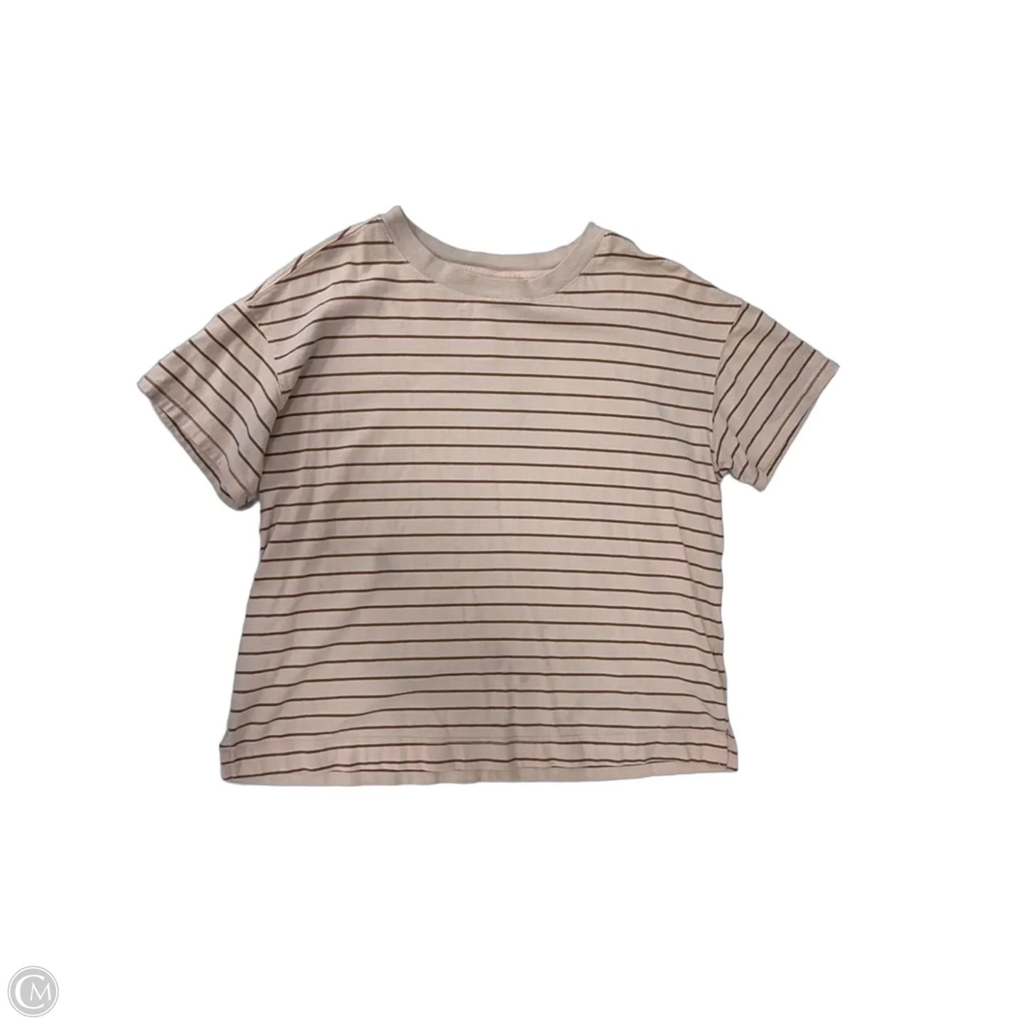 Top Short Sleeve By Old Navy In Striped Pattern, Size: M