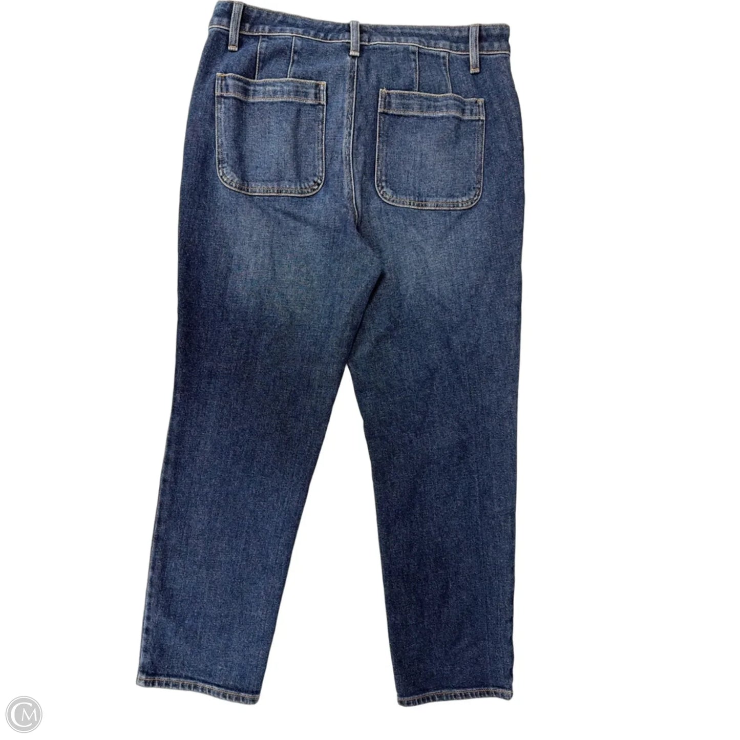 Jeans Straight By Talbots In Blue Denim, Size: 8