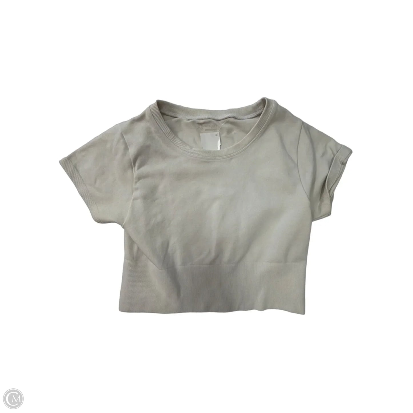 Top Short Sleeve By Offline In Cream, Size: S