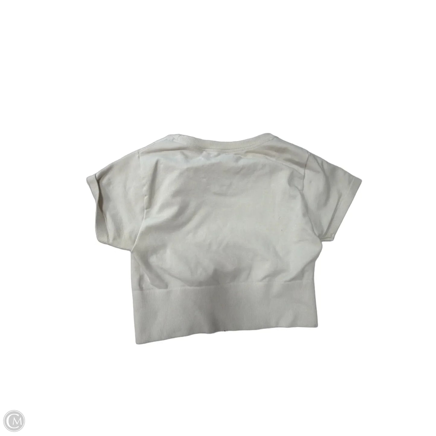 Top Short Sleeve By Offline In Cream, Size: S