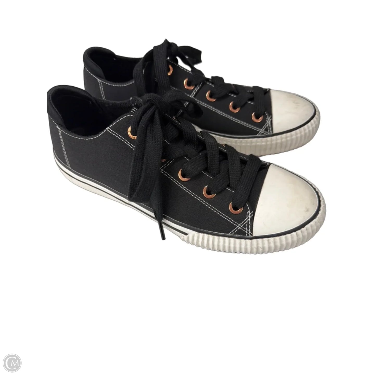 Shoes Sneakers By Bobs In Black & White, Size: 9
