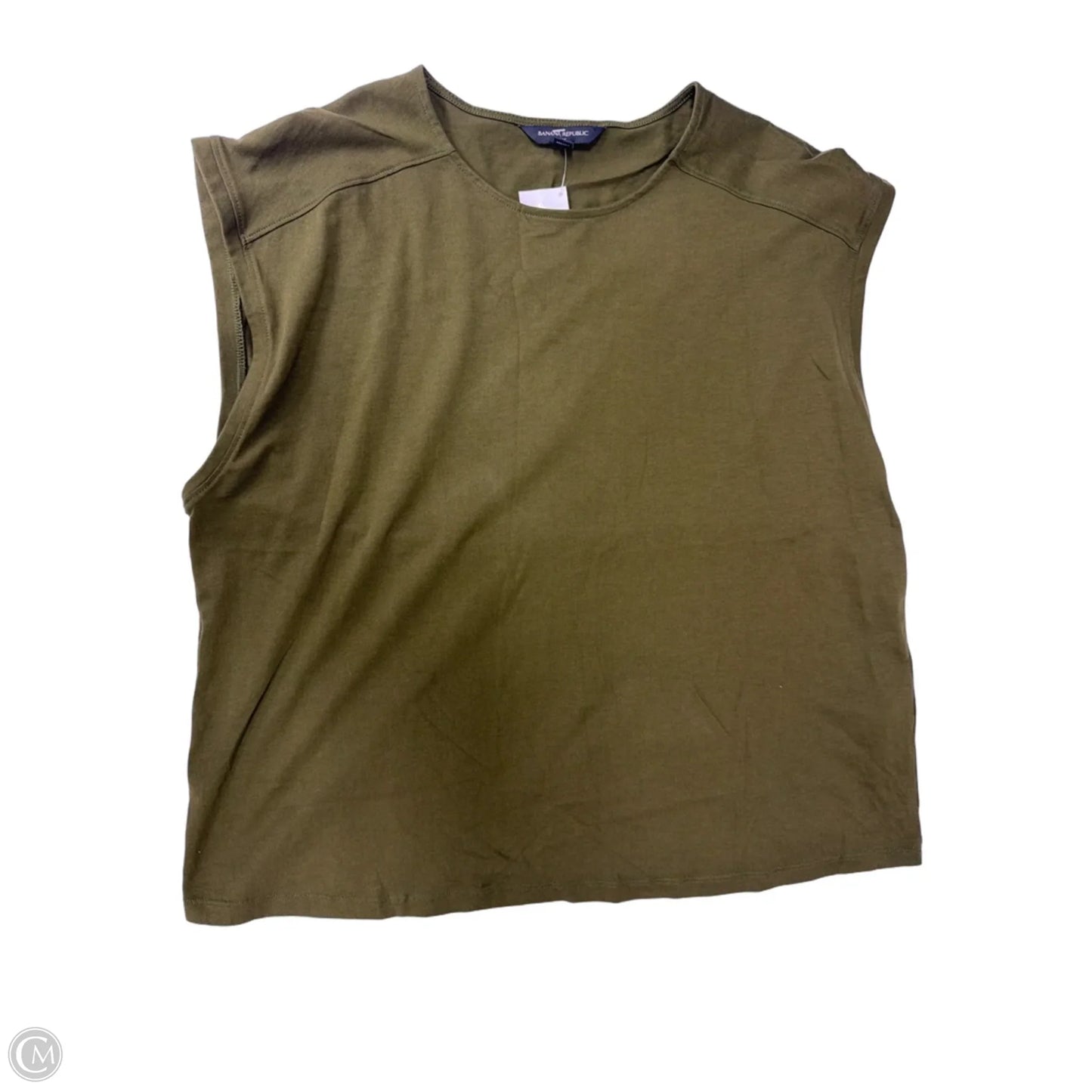 Top Sleeveless By Banana Republic In Green, Size: Xl