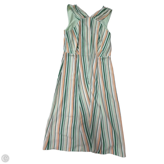 Dress Casual Midi By Ann Taylor In Striped Pattern, Size: S